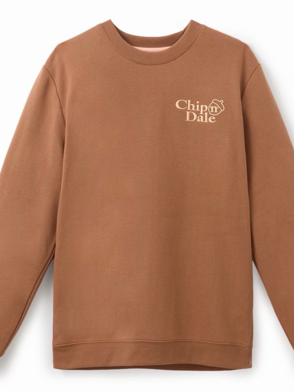 Disney Chip 'n' Dale Unisex Brown Crewneck Sweatshirt